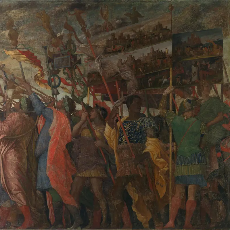 The Triumphs of Caesar: 1, The Trumpeters