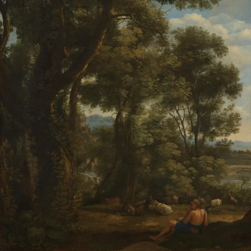 Landscape with a Goatherd and Goats
