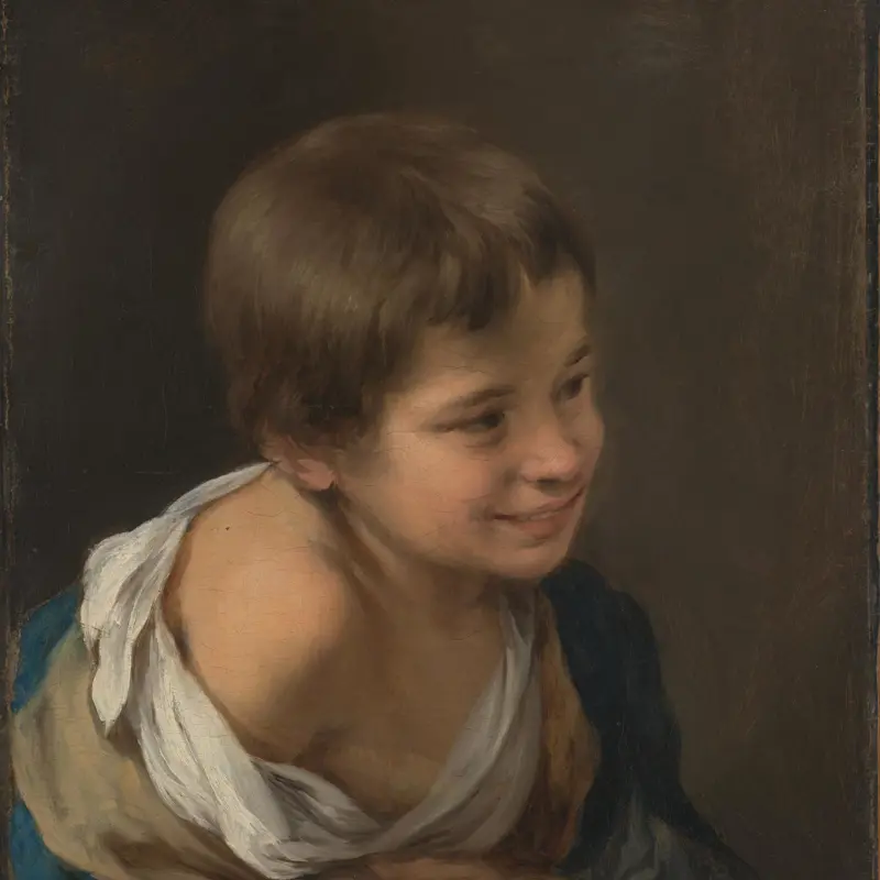 A Peasant Boy leaning on a Sill