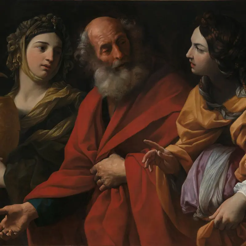 Lot and his Daughters leaving Sodom