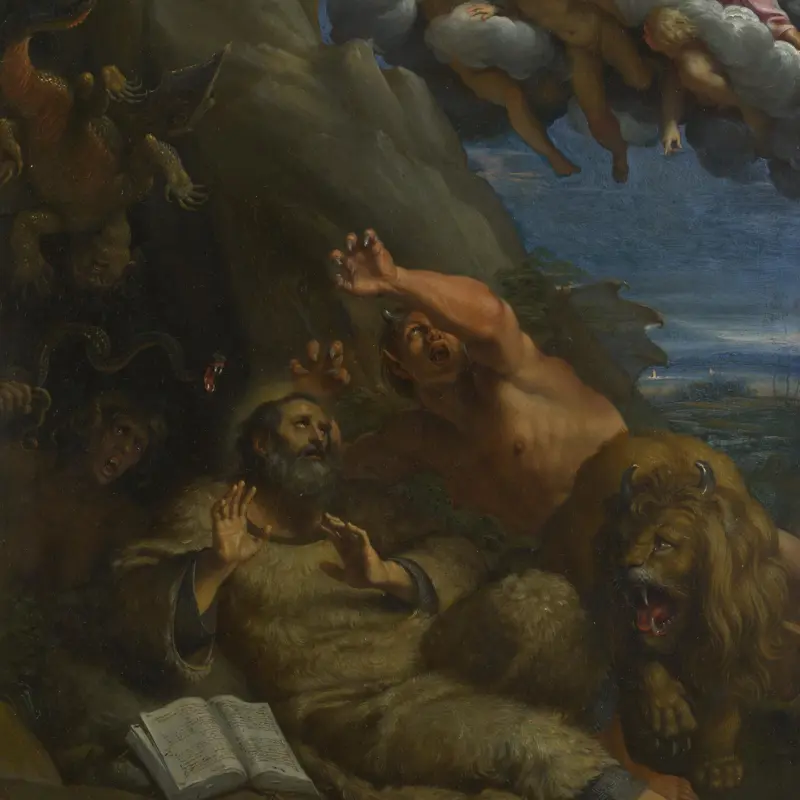 Christ appearing to Saint Anthony Abbot