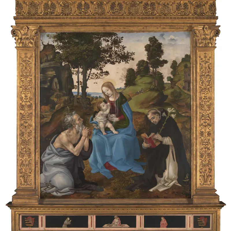 The Virgin and Child with Saints Jerome and Dominic