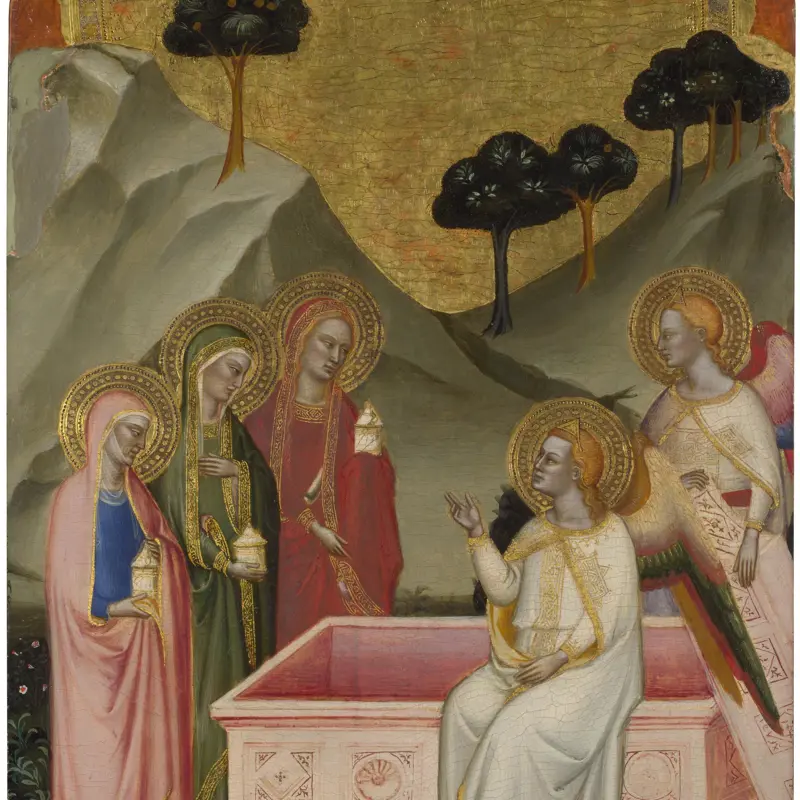 The Three Marys at the Sepulchre: Upper Tier Panel