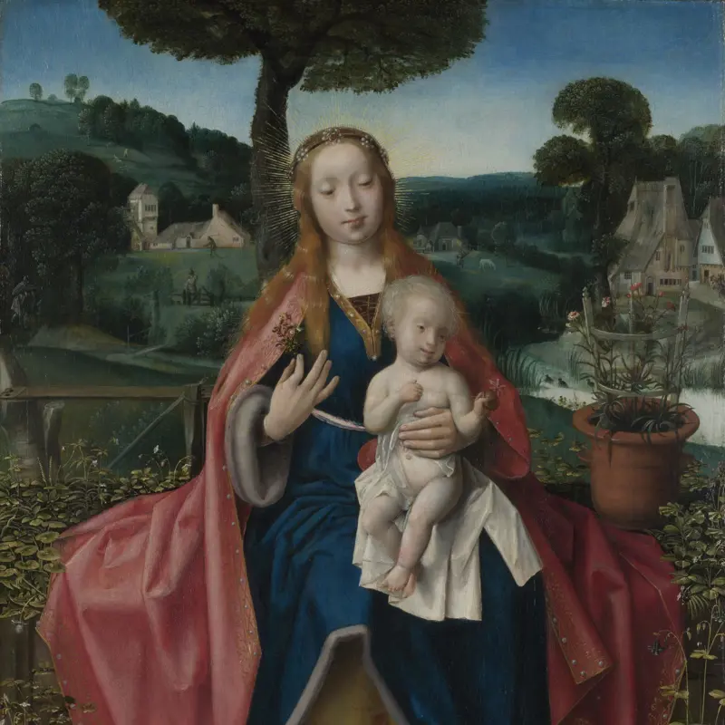 The Virgin and Child in a Landscape