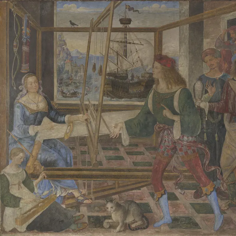 Penelope with the Suitors