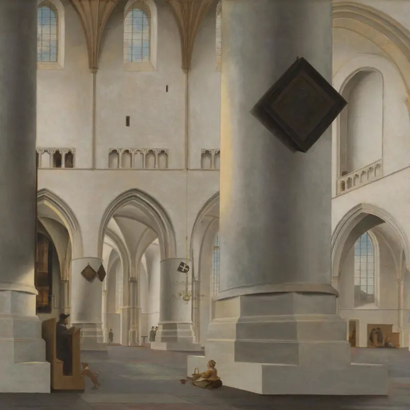 The Interior of the Grote Kerk at Haarlem