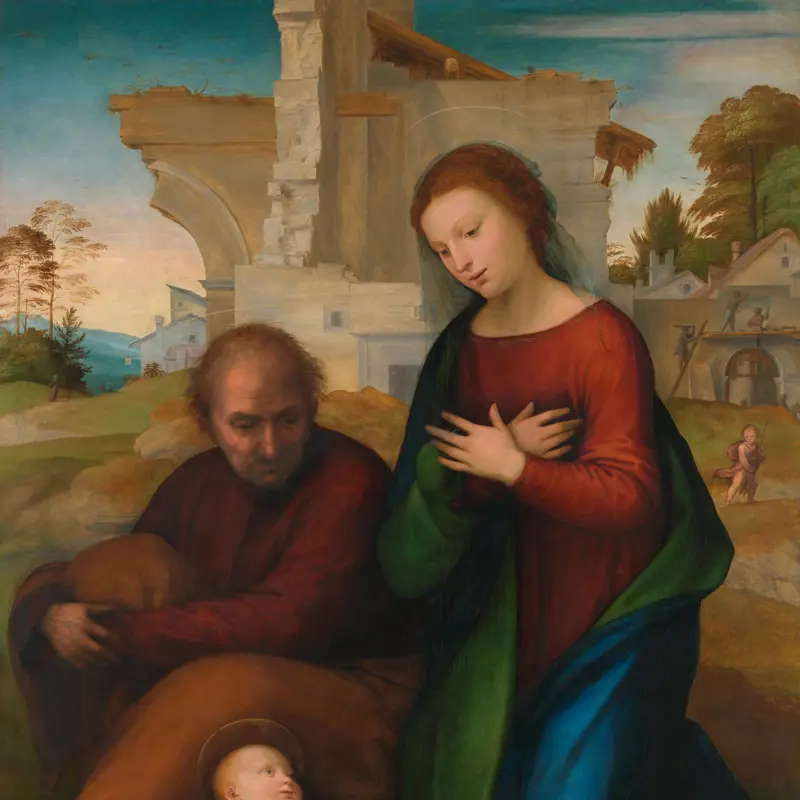 The Virgin adoring the Child with Saint Joseph