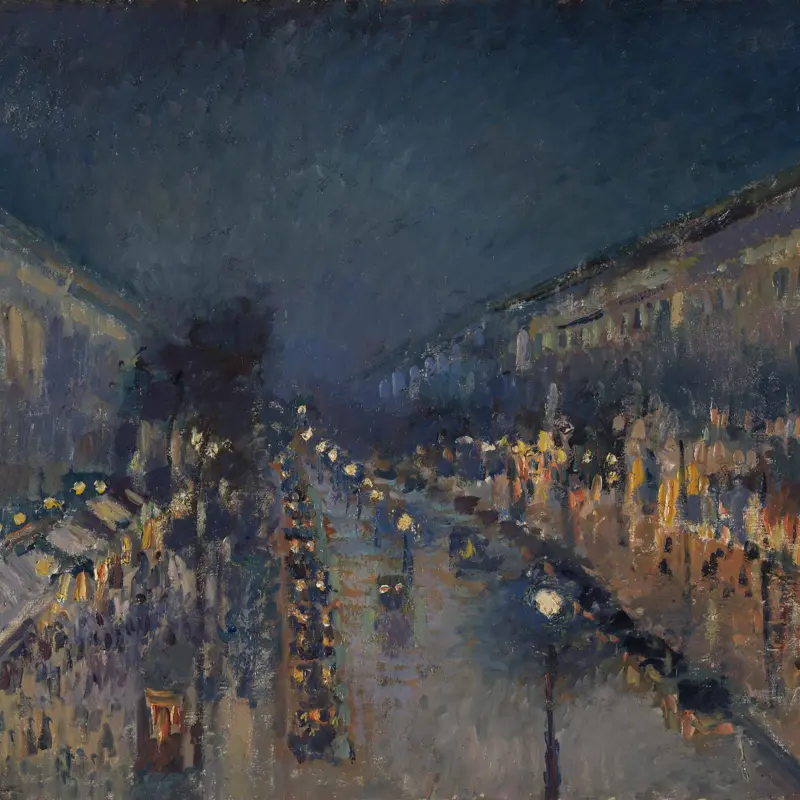 The Boulevard Montmartre at Night