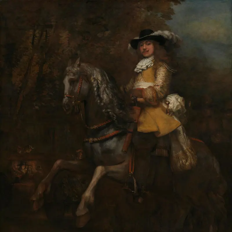 Portrait of Frederick Rihel on Horseback
