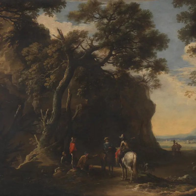 Landscape with Travellers asking the Way
