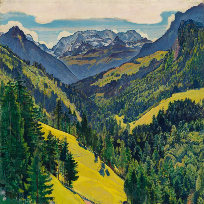 The Kien Valley with the Bluemlisalp Massif